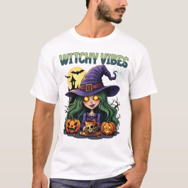Witchy Vibes mit Pumpkins und Tränen T-Shirt