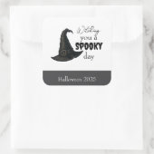 Witchy Vibes - Spooky & Stylish | Quadratischer Aufkleber (Tasche)