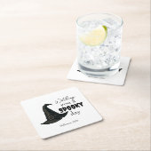 Witchy Vibes - Spooky & Stylish | Rechteckiger Pappuntersetzer (Vor Ort)