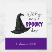 Witchy Vibes - Spooky & Stylish | Weinetikett (Einzelnes Label)