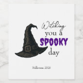 Witchy Vibes - Spooky & Stylish | Weinetikett (Einzelnes Label)