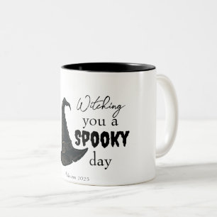 Witchy Vibes - Spooky & Stylish   Zweifarbige Tasse