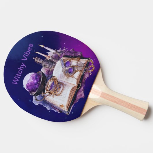 Witchy Vibes Tischtennis Schläger (Seitenansicht)
