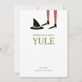 Witchy Weihnachten Holiday Card (Vorderseite)