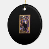 Witchy Whimsigoth Stevie Collage Keramik Ornament (Links)