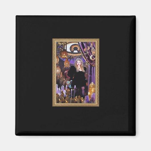 Witchy Whimsigoth Stevie Collage Magnet (Vorne)