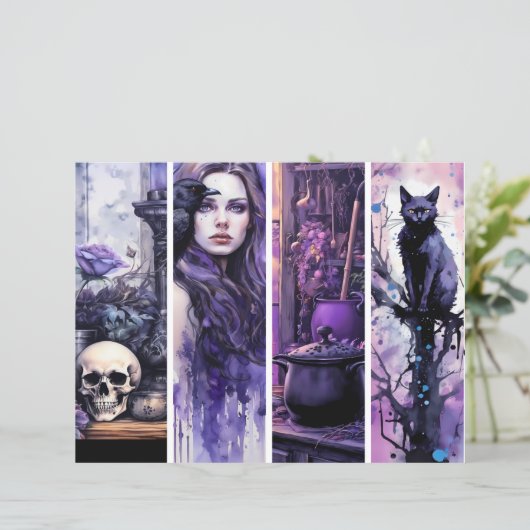 Witchy Whimsy Lesezeichen (Stehend Vorderseite)