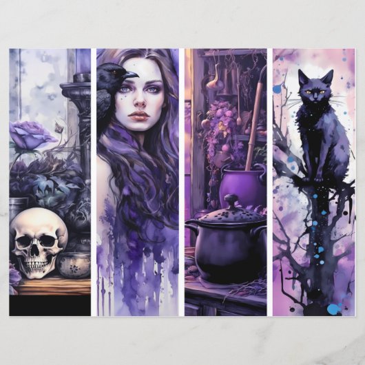 Witchy Whimsy Lesezeichen (Vorderseite)