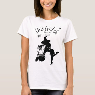 Witchy Wine Lover Halloween T-Shirt
