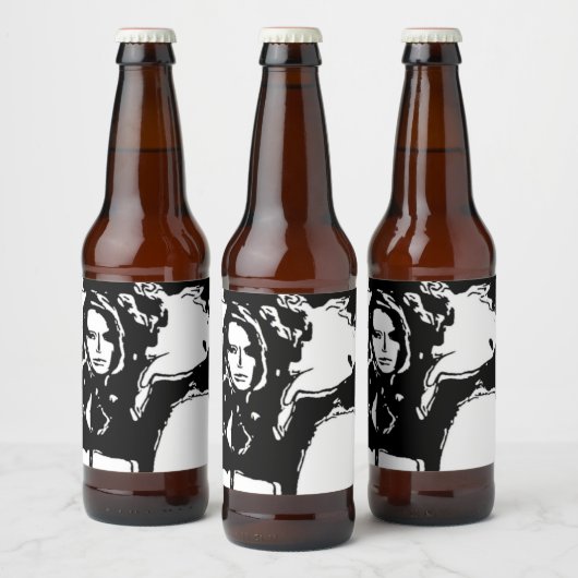 Witchy Woman Bierflaschenetikett (Flaschen)