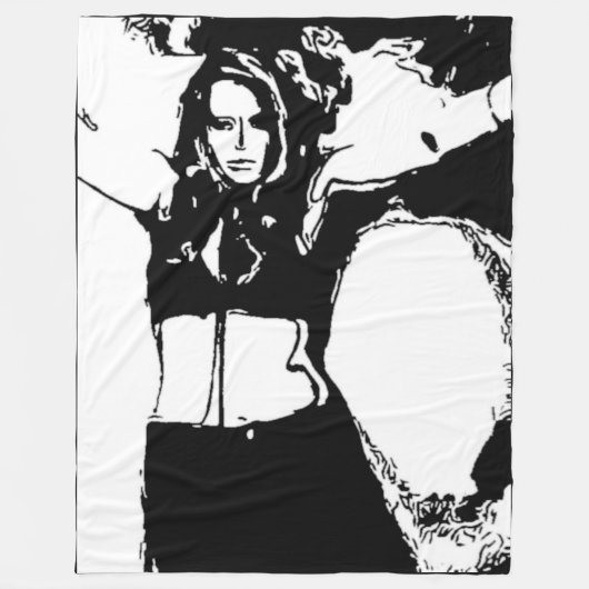 Witchy Woman Fleecedecke (Vorderseite)