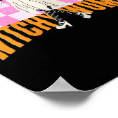 Witchy Woman Funny Halloween Kostüm Spooky Femini Poster (Ecke)