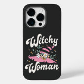 Witchy Woman Funny Pink Hexe Halloween Case-Mate iPhone Hülle (Rückseite)