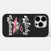 Witchy Woman Funny Pink Hexe Halloween Case-Mate iPhone Hülle (Rückseite (Horizontal))
