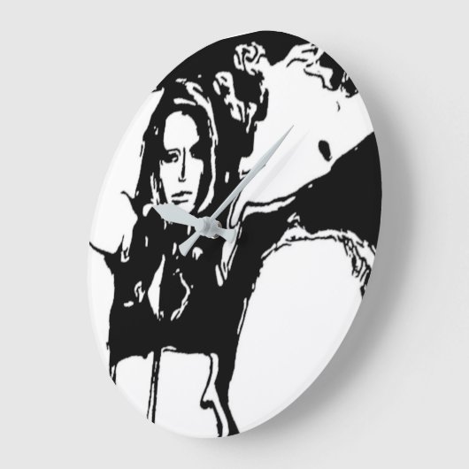 Witchy Woman Große Wanduhr (Winkel)