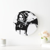 Witchy Woman Große Wanduhr (Zuhause)