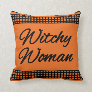 Witchy Woman Halloween Pillow Kissen