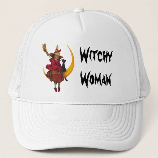 Witchy Woman Hat Truckerkappe (Vorderseite)