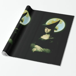 Witchy Woman Mona Lisa Halloween Geschenkpapier