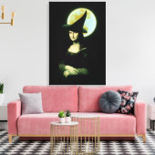 Witchy Woman Mona Lisa Halloween Leinwanddruck (Insitu (Wohnzimmer))