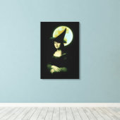 Witchy Woman Mona Lisa Halloween Leinwanddruck (Insitu (Holzboden))