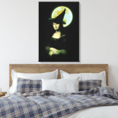 Witchy Woman Mona Lisa Halloween Leinwanddruck (Insitu (Schlafzimmer))