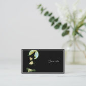 Witchy Woman Mona Lisa Halloween Visitenkarte (Stehend Vorderseite)