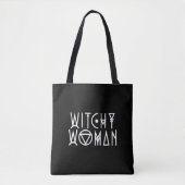 Witchy Woman Niedlich Black Hexe Halloween Tasche (Vorderseite)