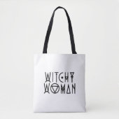 Witchy Woman Niedlich Black Hexe Halloween Tasche (Vorderseite)