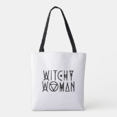 Witchy Woman Niedlich Black Hexe Halloween Tasche (Rückseite)