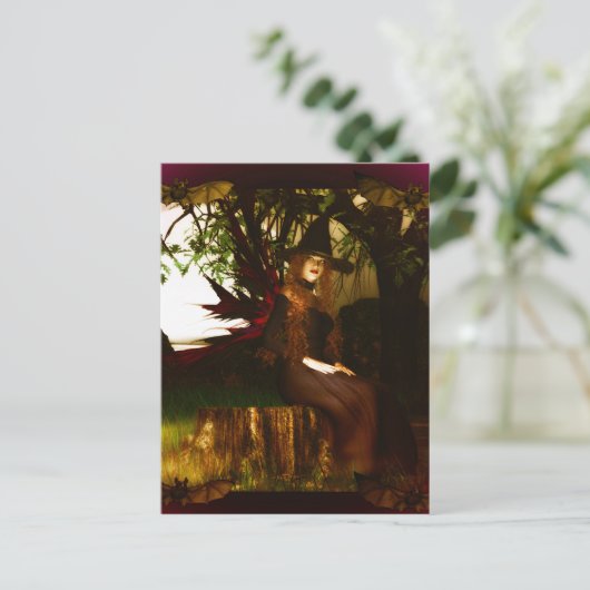Witchy Woman Postkarte (Stehend Vorderseite)
