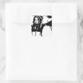 Witchy Woman Quadratischer Aufkleber (Tasche)