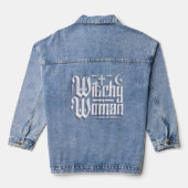 Witchy Woman Wicca Moon Jeansjacke (Rückseite)