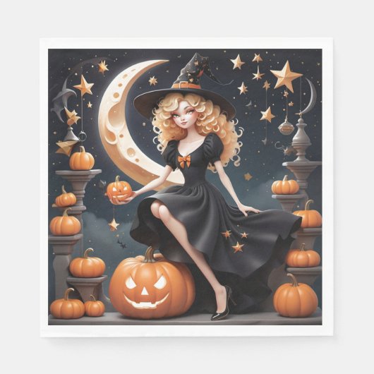 Witchy Wonderland Serviette (Vorderseite)