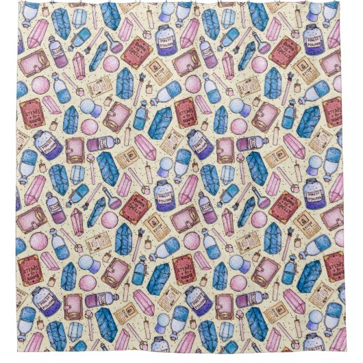 Witchy Wonders Duschvorhang (Vorderseite)