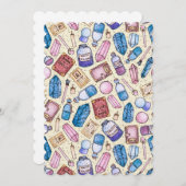 Witchy Wonders Flat Greeting Card Einladung (Vorne/Hinten)