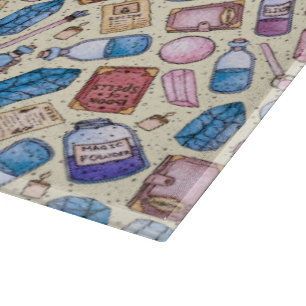 Witchy Wonders Glass Cutting Board Schneidebrett
