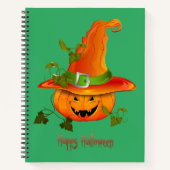 Witchy Wonders: Halloween Themed Custom Notebook Notizblock (Vorderseite)