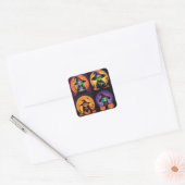 Witchy Wonders Quadratischer Aufkleber (Umschlag)