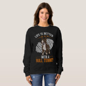 with a Bull Terrier Bull Terrier Sweatshirt (Vorne ganz)