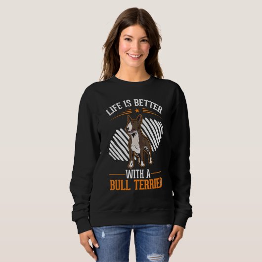 with a Bull Terrier Bull Terrier Sweatshirt (Vorne ganz)