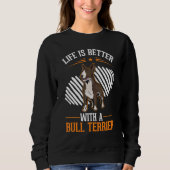 with a Bull Terrier Bull Terrier Sweatshirt (Vorderseite)