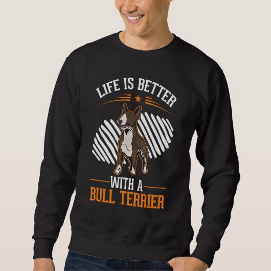 with a Bull Terrier Bull Terrier Sweatshirt (Vorderseite)