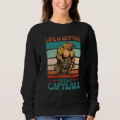 With A Capybara  Capybara Sweatshirt (Vorderseite)