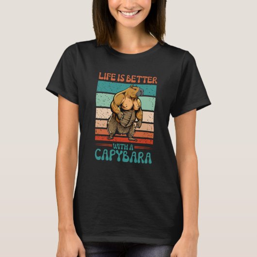 With A Capybara Capybara T-Shirt (Vorderseite)