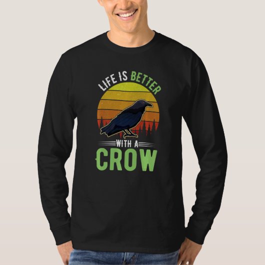 with a Crow Raven T-Shirt (Vorderseite)