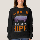 with a Hippo Sweatshirt (Vorderseite)