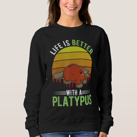 with a Platypus 1 Sweatshirt (Vorderseite)