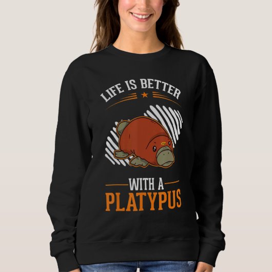 with a Platypus Sweatshirt (Vorderseite)