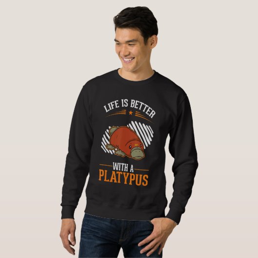 with a Platypus Sweatshirt (Vorne ganz)